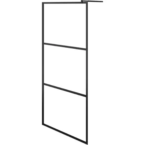 Douchedeur 100x178 cm gehard glas zwart kopen