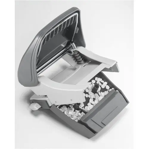 Paddestoel-papierpons Met Liniaal – Enkele Perforator Voor A4, Notebook & Losbladige Pagina’s – DIY Pons Set In Grijs